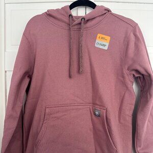 NWT Ariat Rebar Graphic Hoodie, Rose Heather, Size M